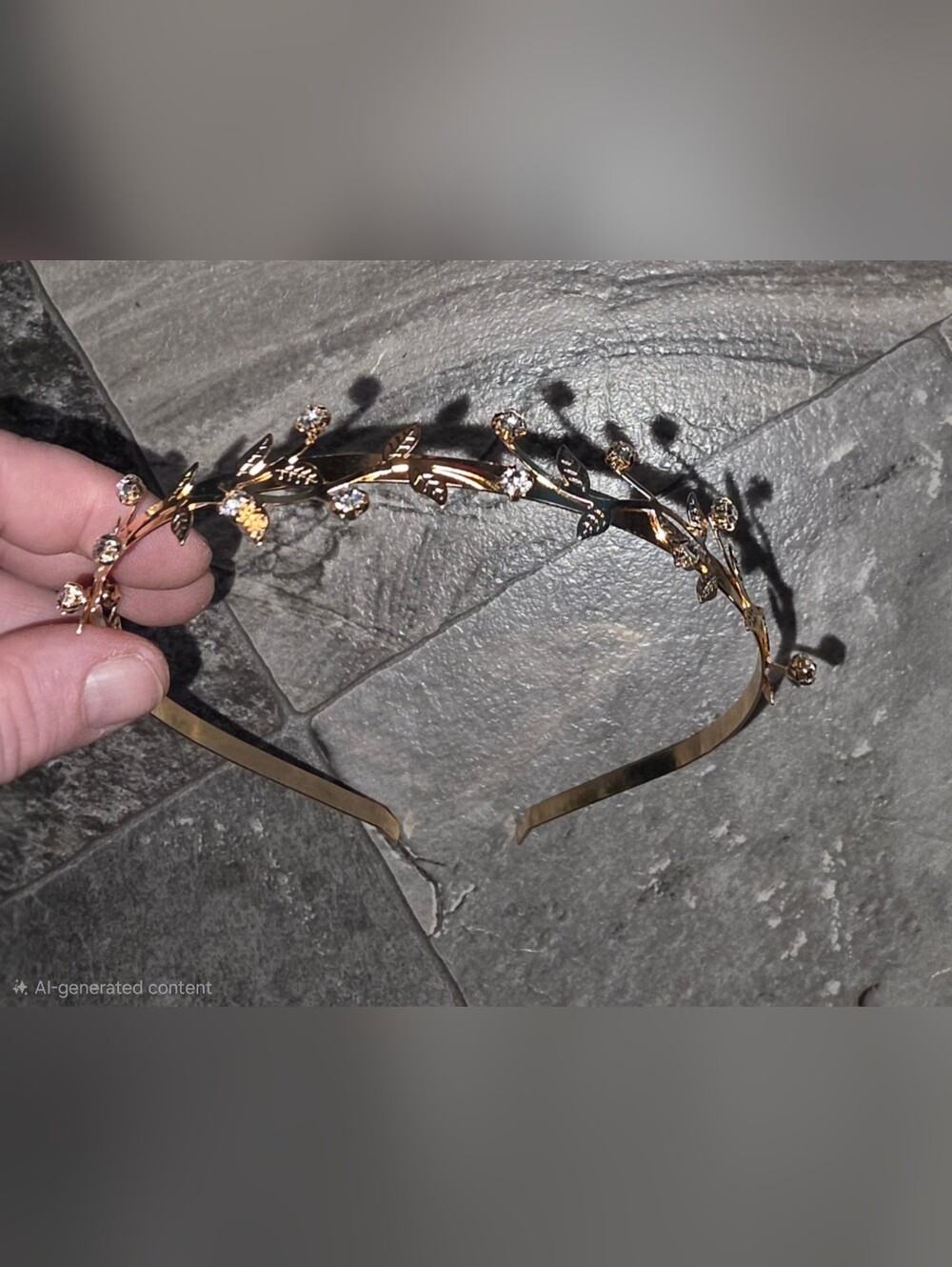 Bohemian-style Gold Leaf Bridal / Formal Occassion Headband BNIB